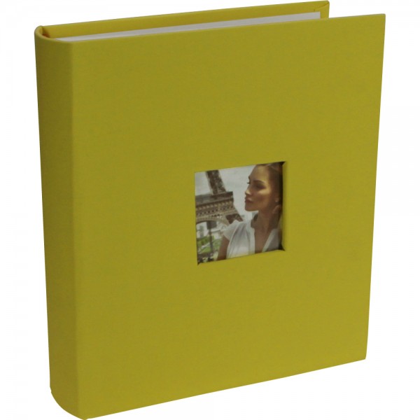 Album photos "Textile" jaune